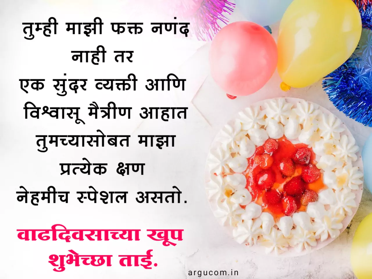 Happy Birthday wishes for nanad in marathi