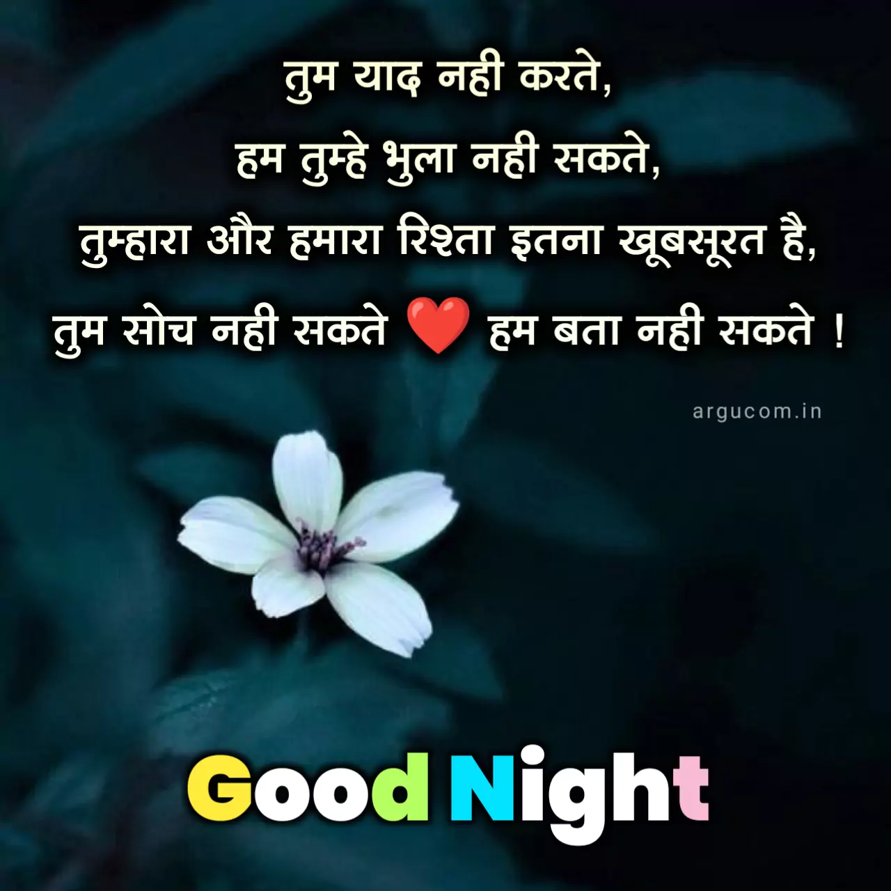 Good Night in Hindi